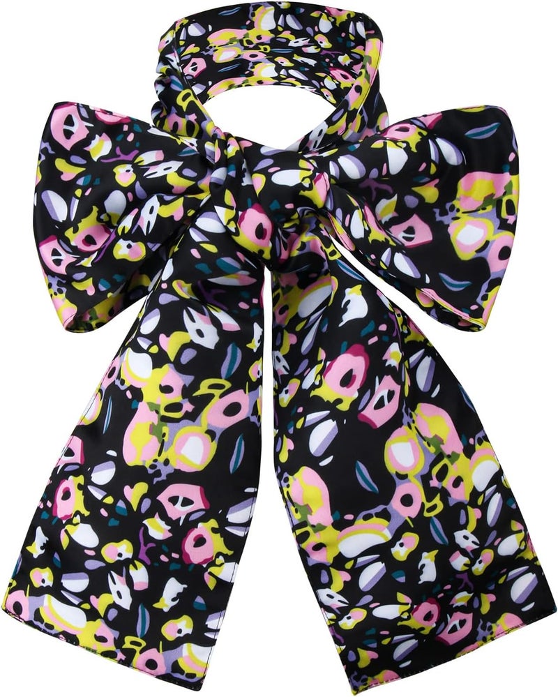 LINKOM The Hatter Bow Tie Women's Printed Scarf Alice Bowties Accessories for Halloween Party Cosplay - Image 1